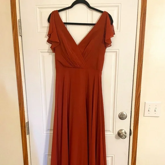 David's Bridal 4 Rust - Picture 1 of 2